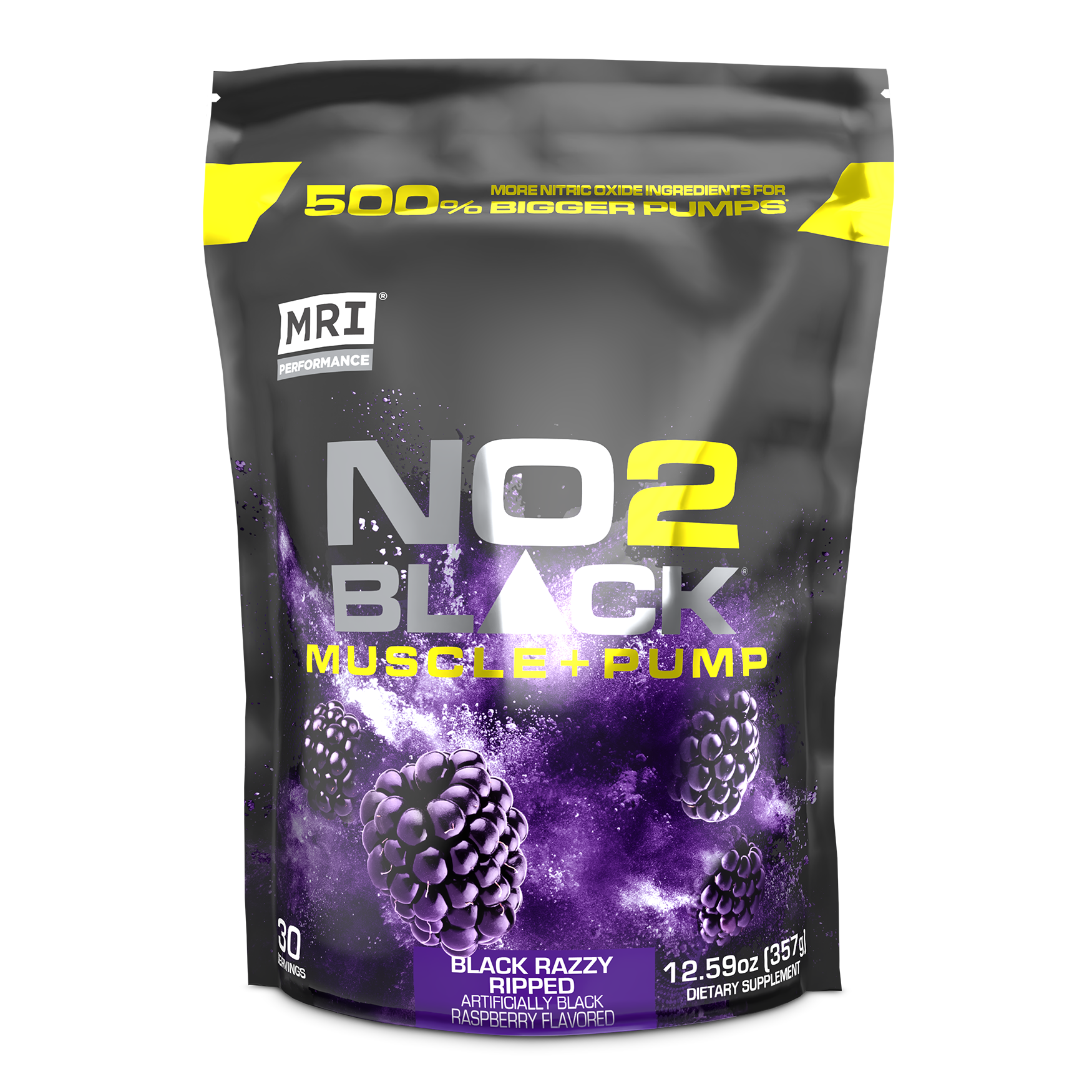 MRI Performance NO2 Black Muscle + Pump Nitric Oxide (30 servings)