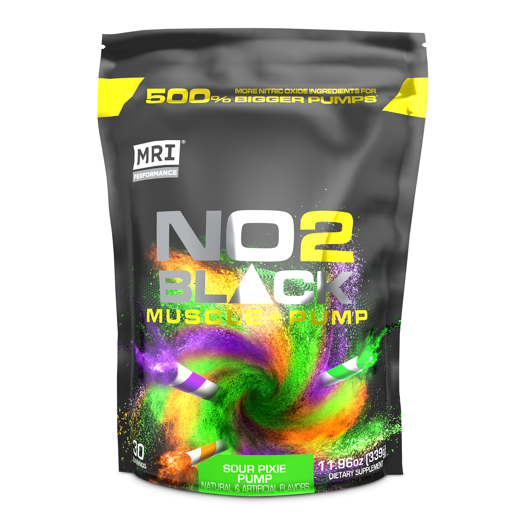 MRI Performance NO2 Black Muscle + Pump Nitric Oxide (30 servings)