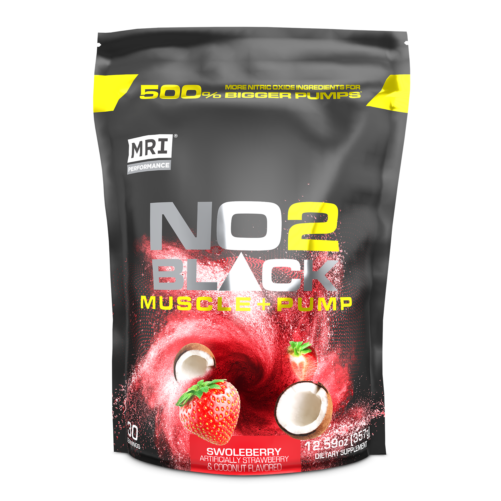 MRI Performance NO2 Black Muscle + Pump Nitric Oxide (30 servings)