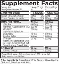 MRI Performance NO2 Black Muscle + Pump Nitric Oxide (30 servings)