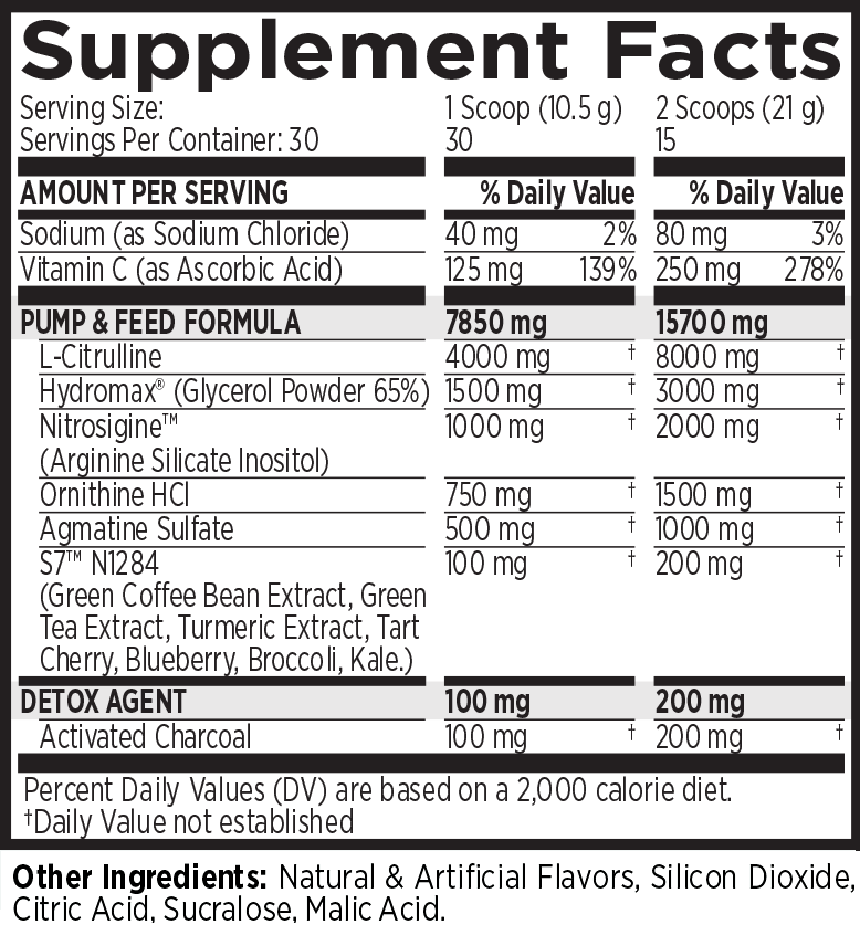 MRI Performance NO2 Black Muscle + Pump Nitric Oxide (30 servings)