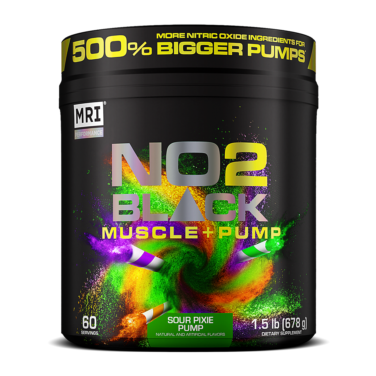 MRI Performance NO2 Black Muscle + Pump Nitric Oxide (60 servings)